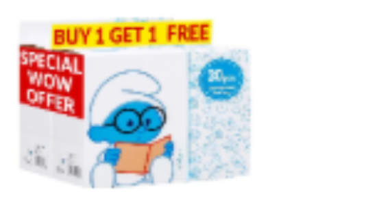 صورة Smurf - Disposable Toilet Seat Covers, 30pcs. - Buy 1 Get 1 Free