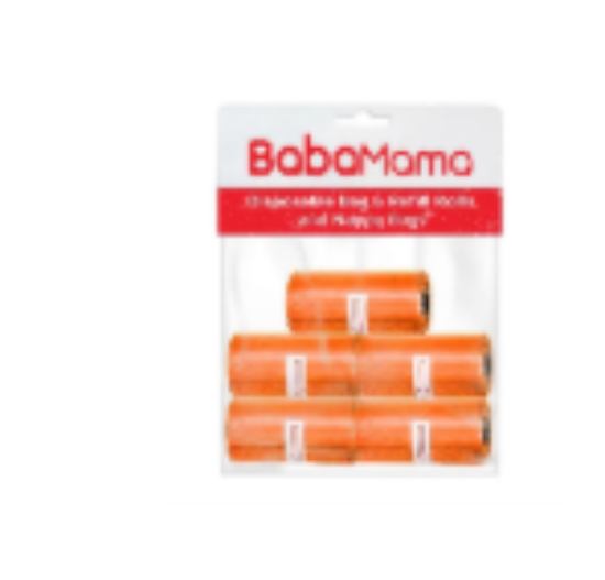 صورة Babamama - Disposable Dispenser Refills Bag - Pack of 5 - Orange