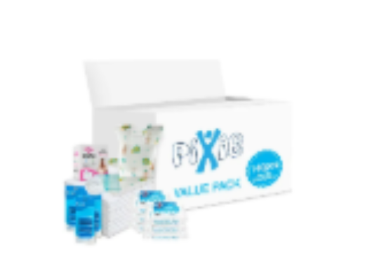 صورة Pixie - Changing Mats 140 + Bibs 140 + Breast Pad 150 + Wipes 36pcs x 6 + Nappy Bag 180 Bags
