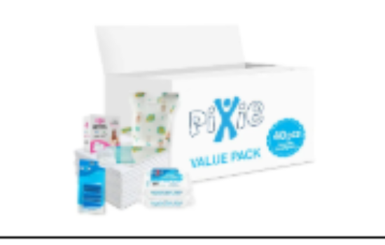 صورة Pixie - Changing Mats 40 + Bibs 40 + Breast Pad 60 + Wipes 36pcs x 2 + Nappy Bag 60 Bags