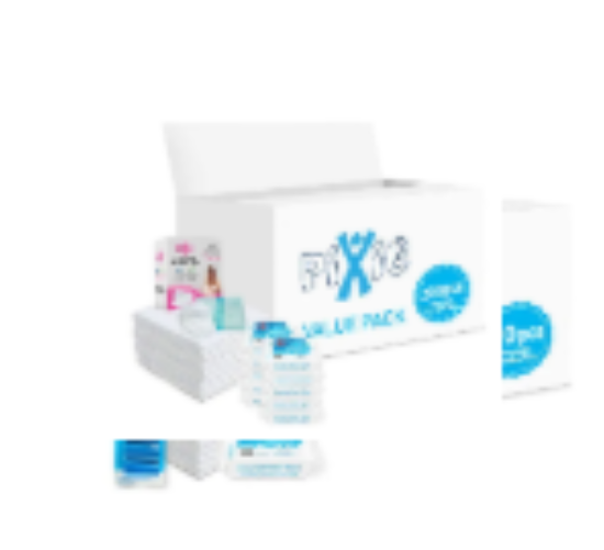 صورة Pixie - Changing Mats 20 + Bibs 20 + Breast Pad 30 + Wipes 36pcs + Nappy Bag 60 Bags