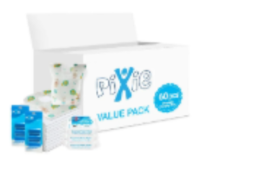 صورة Pixie - Changing Mats 60 + Bibs 60 + Wipes 36pcs x 3 + Nappy Bag 120 Bags
