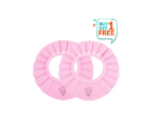 صورة Pixie - Baby Shampoo & Shower Protection Cap - Pink (Buy 1 Get 1 Free)