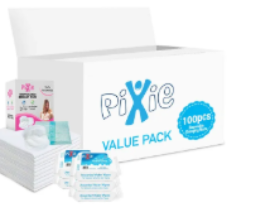 صورة Pixie - Changing Mats 20 + Breast Pad 30 + Wipes 36pcs