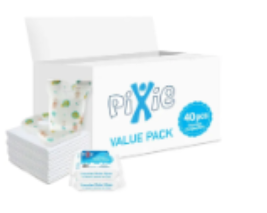صورة Pixie - Changing Mats 240 + Bibs 240 + Wipes 36pcs x 10