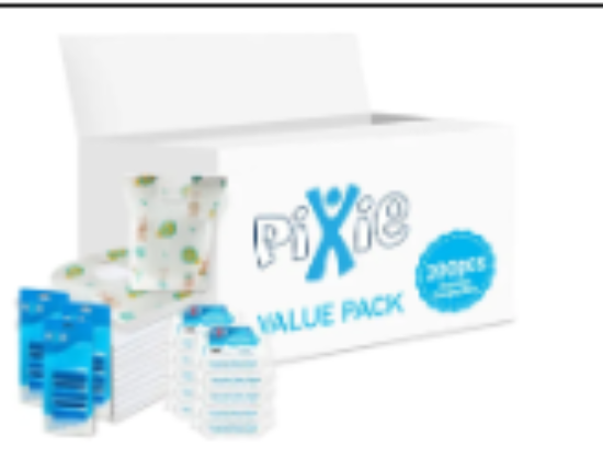 صورة Pixie - Changing Mats 30 + Bibs 30 + Wipes 36pcs x 2