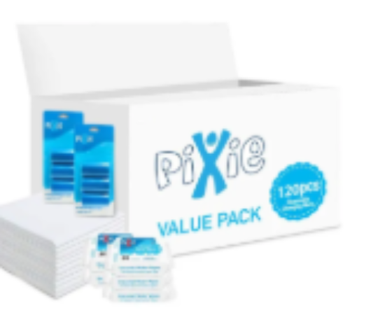 صورة Pixie - Changing Mats 120 + Wipes 36pcs x 5