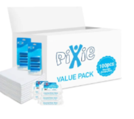 صورة Pixie - Changing Mats 60 + Wipes 36pcs x 3