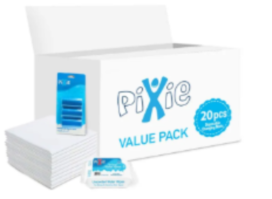 صورة Pixie - Changing Mats 20 + Wipes Pack of 1 (36pcs)