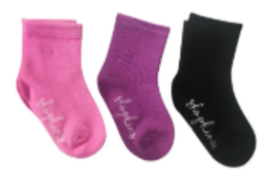 صورة Shopkins - Solid Sock Pack of 3_2-4y