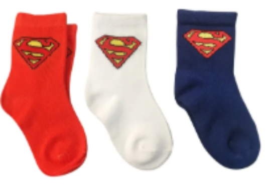 صورة Justice League - Superman Solid Sock Pack of 3_2-4y