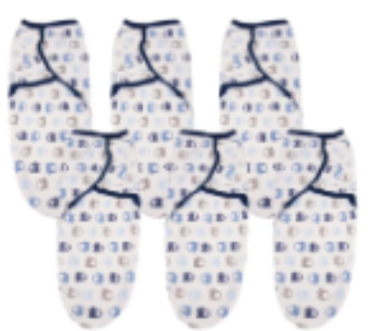 صورة Luvlap - Cars Pattern Swaddle Wrap Blanket - Pack of 6