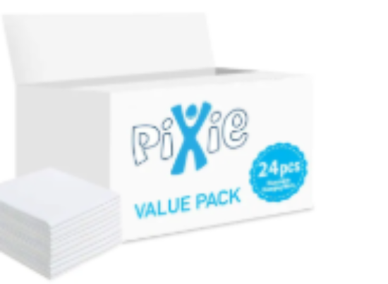 صورة Pixie - Disposable Changing Mats, 24 Counts-White