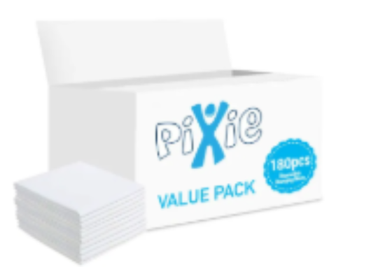 صورة Pixie - Disposable Changing Mats, 180 Counts-White