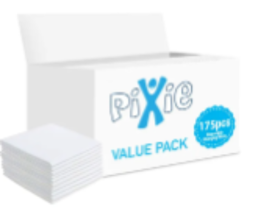 صورة Pixie - Disposable Changing Mats, 175 Counts-White