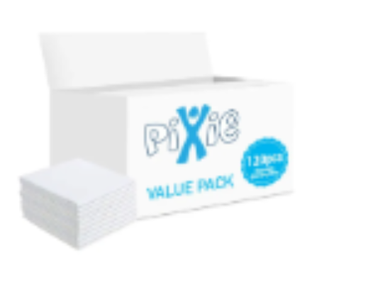 صورة Pixie - Disposable Changing Mats, 120 Counts-White