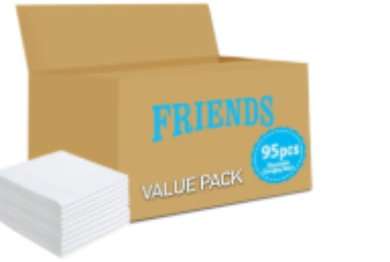 صورة Friends - Disposable Changing Mats, 95 Counts-White