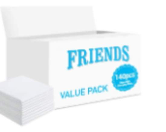 صورة Friends - Disposable Changing Mats, 140 Counts-White