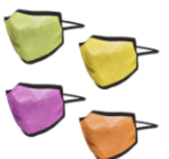 صورة Swayam - Pack Of 4 Face Mask - Orange, Green, Yellow & Pink