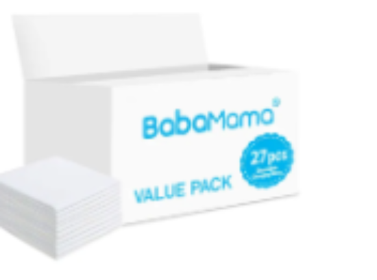 صورة BabaMama Disposable Changing Mats, 27 Counts-White