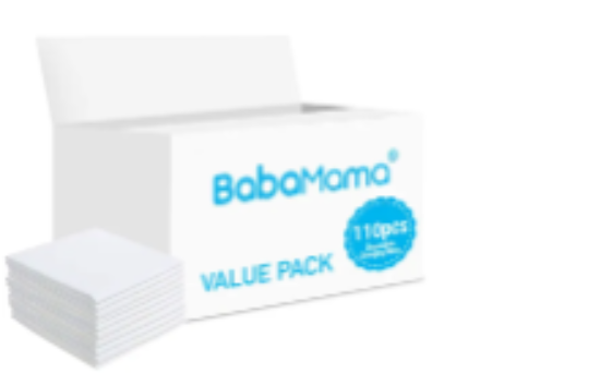 صورة BabaMama Disposable Changing Mats, 10 Counts-White