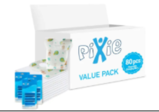 صورة Pixie - Changing Mats 80 + Bib 80 + Pack Of 3 Refill Blue 180 Nappy Bags