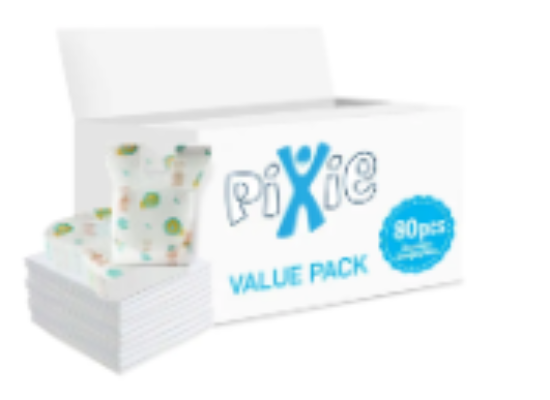 صورة Pixie - Changing Mats 70 + Pack Of 3 Refill Pink 180 Nappy Bags
