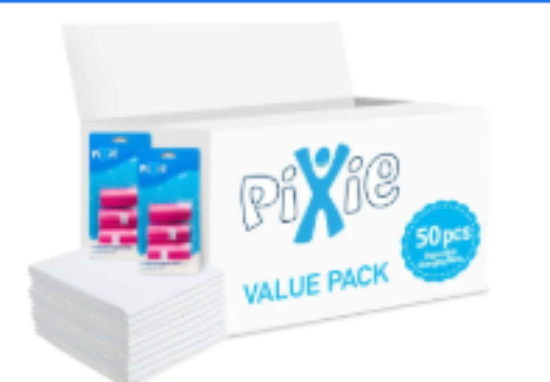 صورة Pixie - Changing Mats 50 + Pack Of 2 Refill Pink 120 Nappy Bags