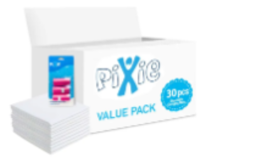 صورة Pixie - Changing Mats 30 + Pack Of 1 Refill Pink 60 Nappy Bags