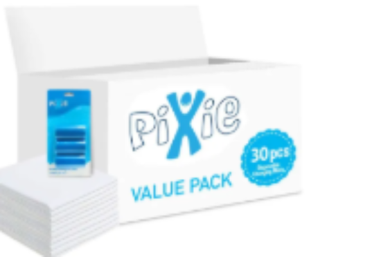 صورة Pixie - Changing Mats 30 + Pack Of 1 Refill Blue 60 Nappy Bags