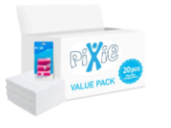 صورة Pixie - Changing Mats 20 + Pack Of 1 Refill Pink 60 Nappy Bags