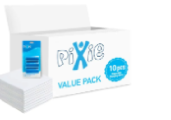 صورة Pixie - Changing Mats 10 + Pack Of 1 Refill Blue 60 Nappy Bags