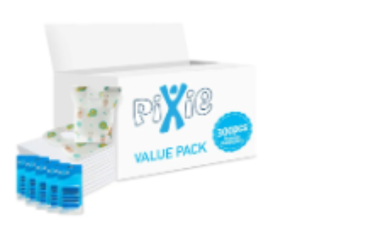صورة Pixie - Changing Mats 300 + Bib 300 + Pack Of 5 Refill Blue 300 Nappy Bags