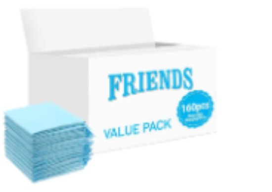 صورة Friends - Disposable Changing Mats - 160pcs - Blue