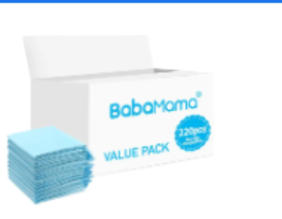 صورة BabaMama - Disposable Changing Mats - 220pcs - Blue