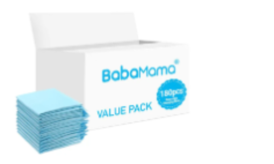 صورة BabaMama - Disposable Changing Mats - 180pcs - Blue