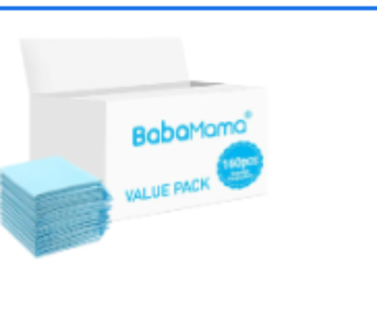صورة BabaMama - Disposable Changing Mats - 160pcs - Blue