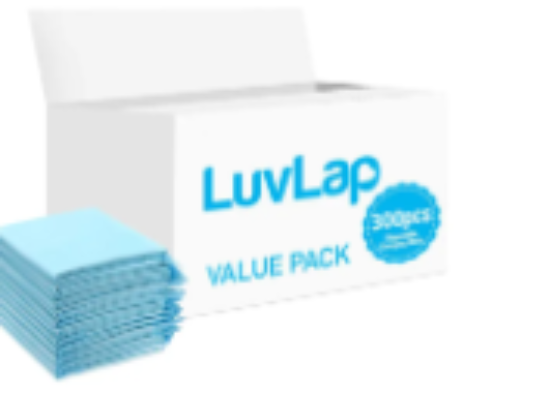 صورة Luvlap - Disposable Changing Mats - 300pcs - Blue