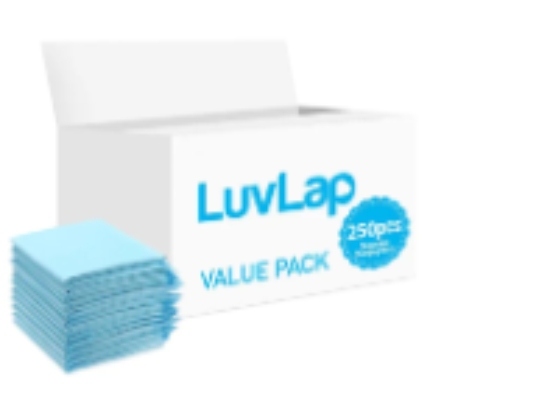 صورة Luvlap - Disposable Changing Mats - 250pcs - Blue