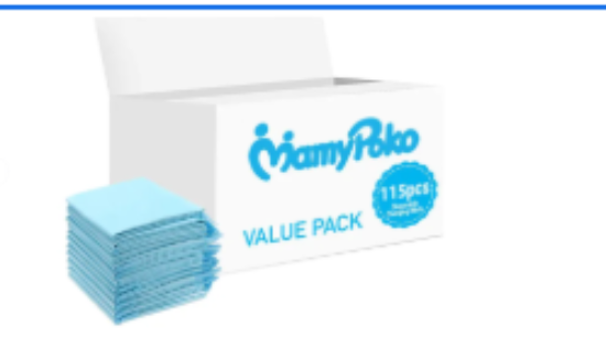 صورة Mamypoko - Disposable Changing Mats - 115pcs - Blue