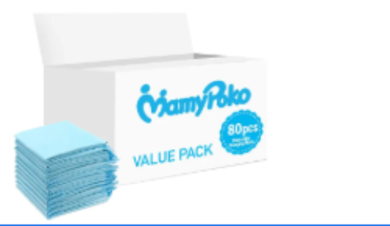 صورة Mamypoko - Disposable Changing Mats - 80pcs - Blue