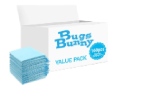 صورة Bugs Bunny - Disposable Changing Mats - 160pcs - Blue