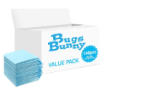 صورة Bugs Bunny - Disposable Changing Mats - 140pcs - Blue