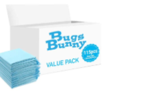صورة Bugs Bunny - Disposable Changing Mats - 115pcs - Blue