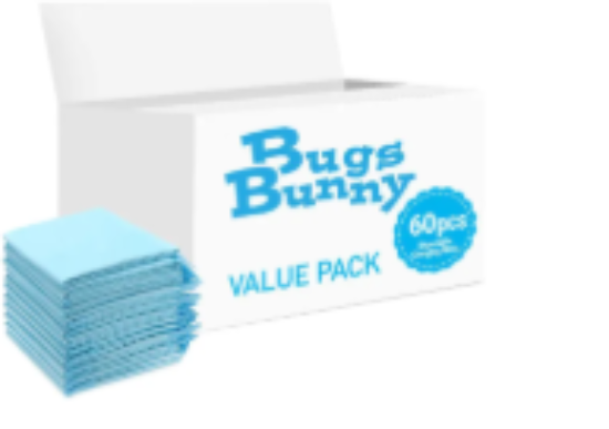 صورة Bugs Bunny - Disposable Changing Mats - 60pcs - Blue