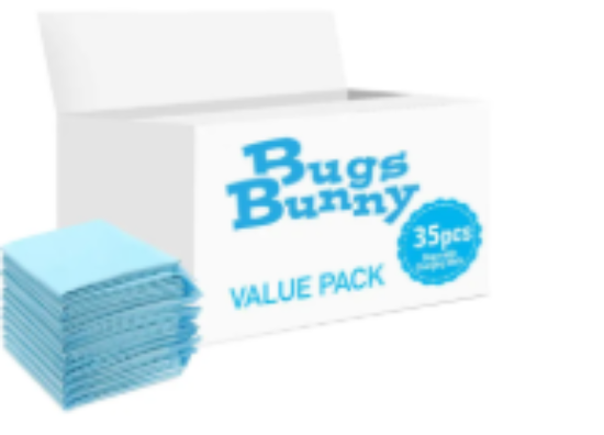 صورة Bugs Bunny - Disposable Changing Mats - 35pcs - Blue