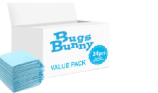 صورة Bugs Bunny - Disposable Changing Mats - 24pcs - Blue