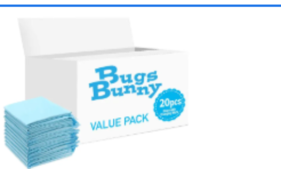 صورة Bugs Bunny - Disposable Changing Mats - 20pcs - Blue