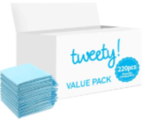 صورة Tweety - Disposable Changing Mats - 220pcs - Blue