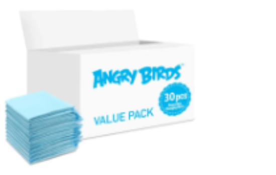 صورة Angry Birds - Disposable Changing Mats, 30 Counts-Blue